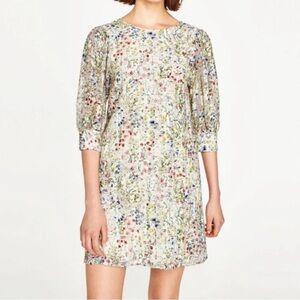 Zara Romantic Cottagecore Datenight Springtime Mini Dress Size Small